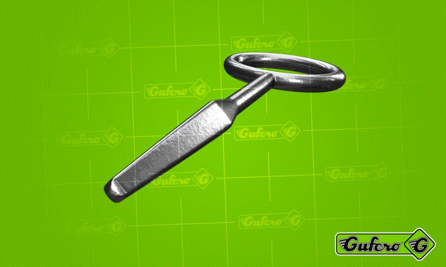 Socket key - square (metal ze stopu cynku, ocynkowany)