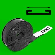 Magnetic Tape - C profile Black