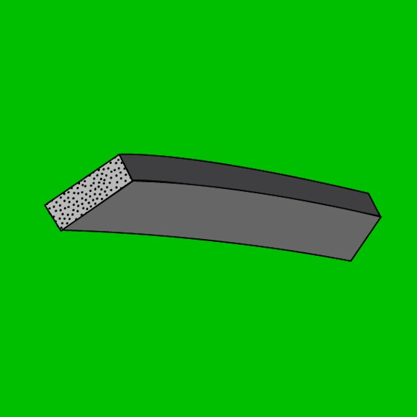 Микропористый шнур прямоугольник  