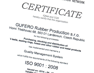 Сертификат качества IQnet 9001:2008