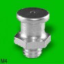 Grease nipple flat - ball, cap 10mm