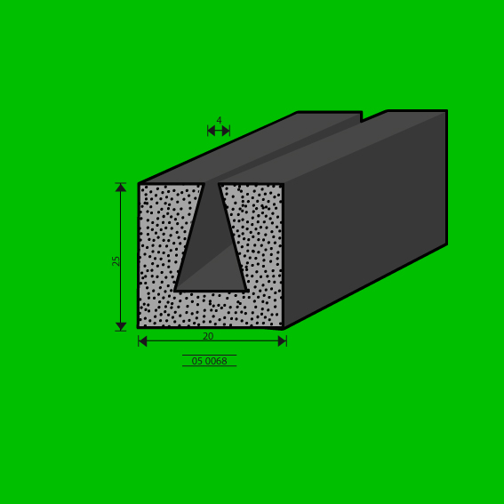 Sponge profile 050068 