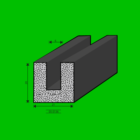 Sponge profile 050136 