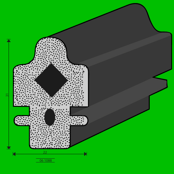 Sponge profile 061088 