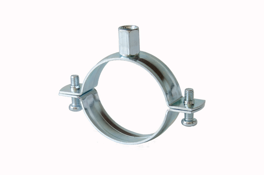 Double screw pipe clamp without rubber