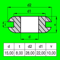 Rubber grommet NBR