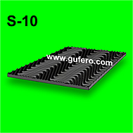 Ribbed matting S-10 black